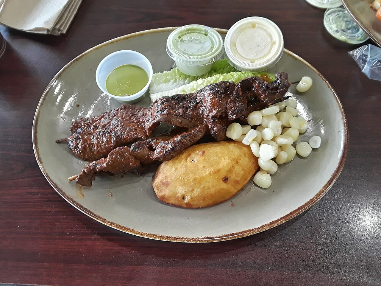 Source photograph of Anticuchos