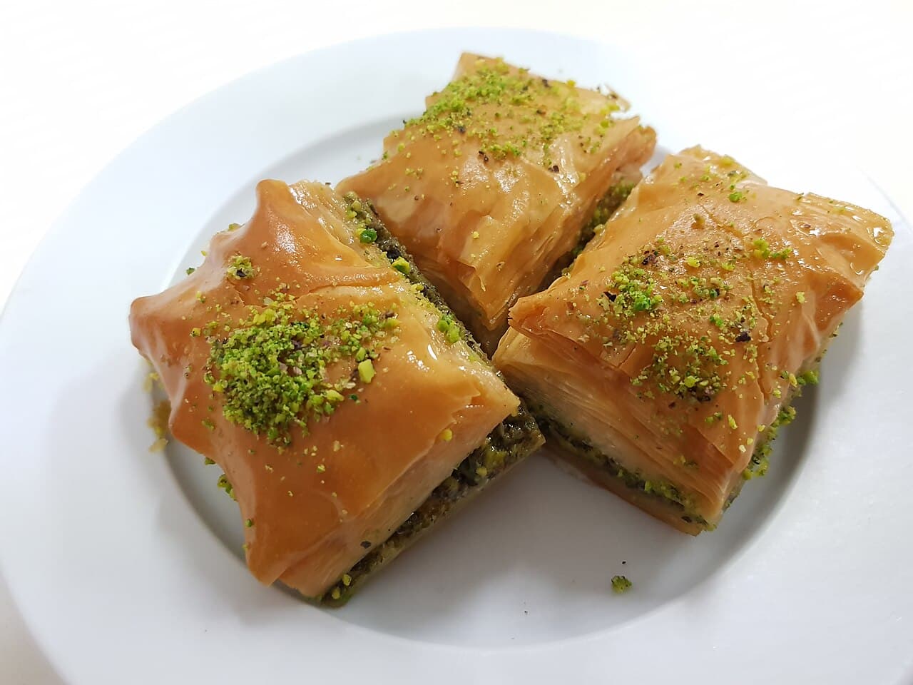 Source photograph of Baklava