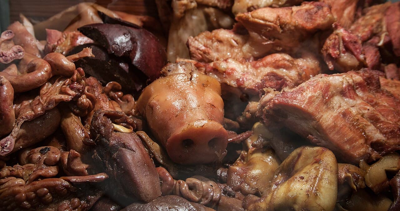 Source photograph of Carnitas