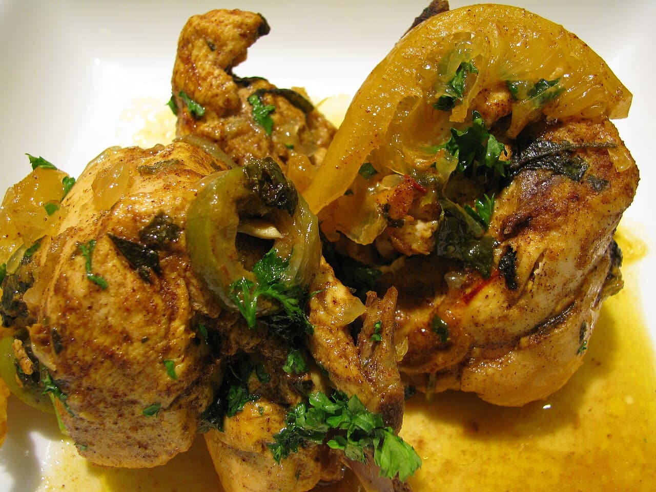 Source photograph of Chicken tagine