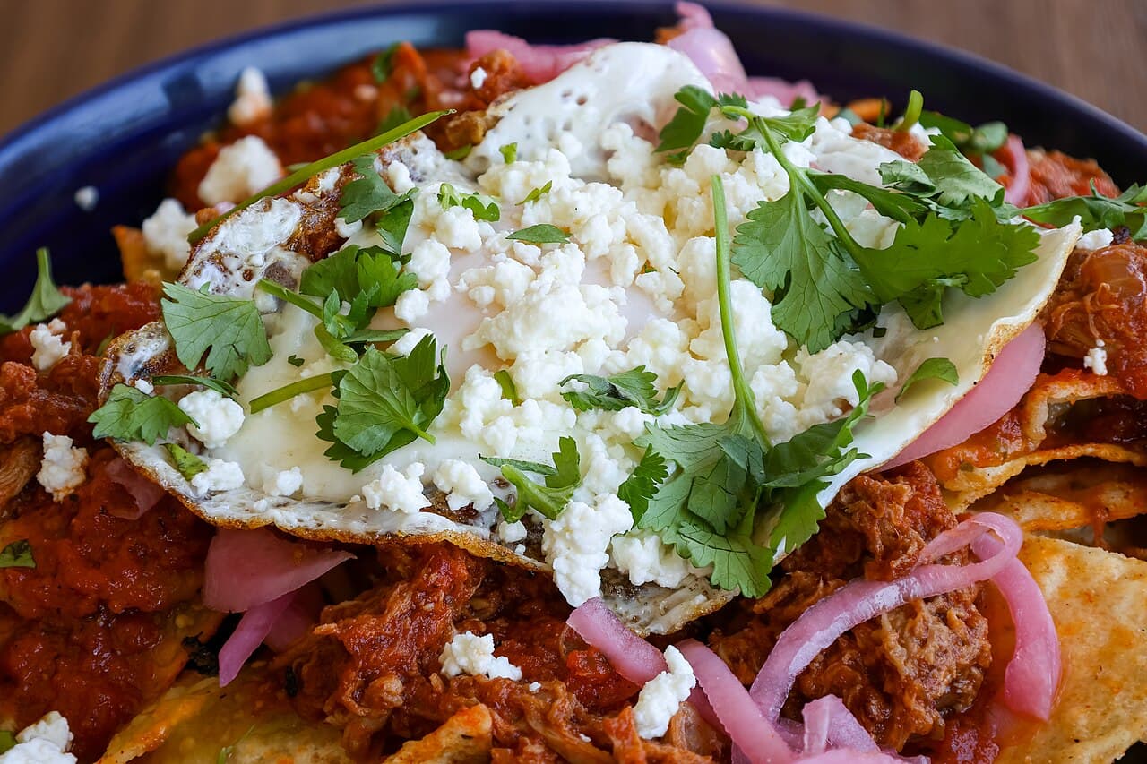 Source photograph of Chilaquiles