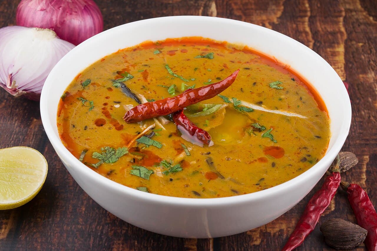 Source photograph of Dal tadka