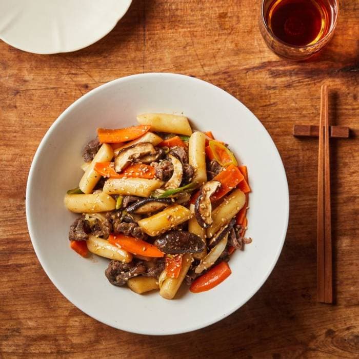 Source photograph of Gungjung-tteokbokki