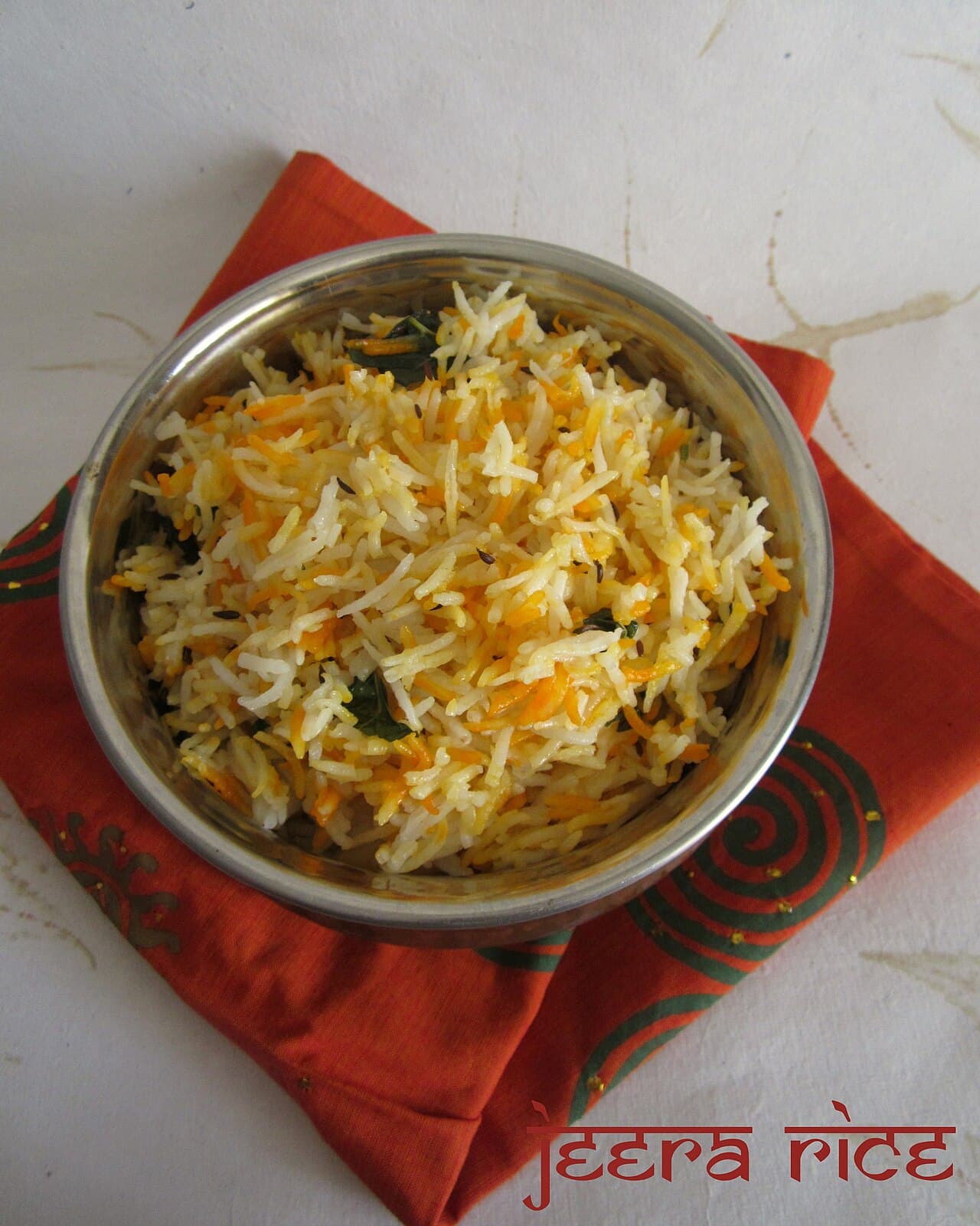 Source photograph of Jeera rice