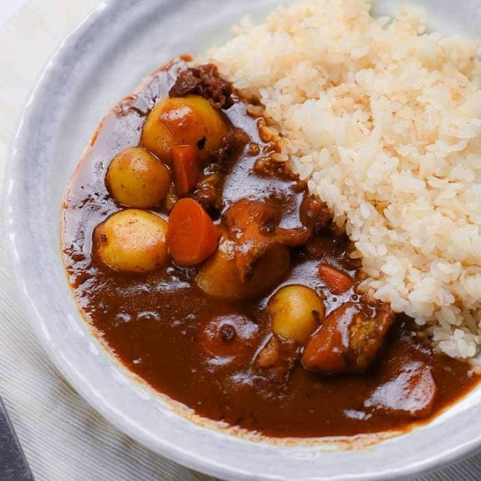 Source photograph of Japanese curry rice