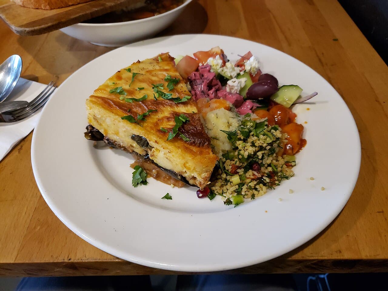 Source photograph of Moussaka