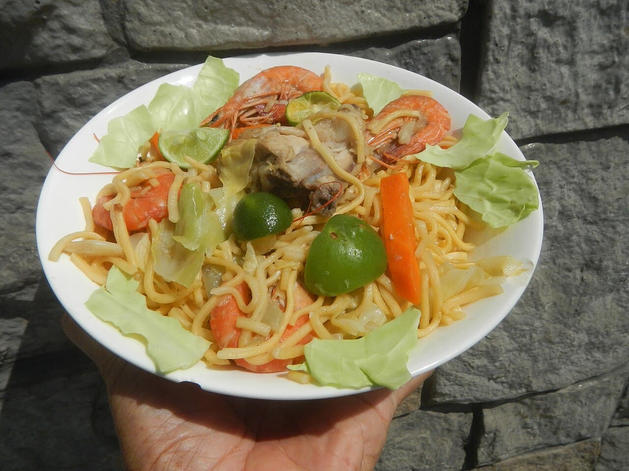 Source photograph of Pancit canton