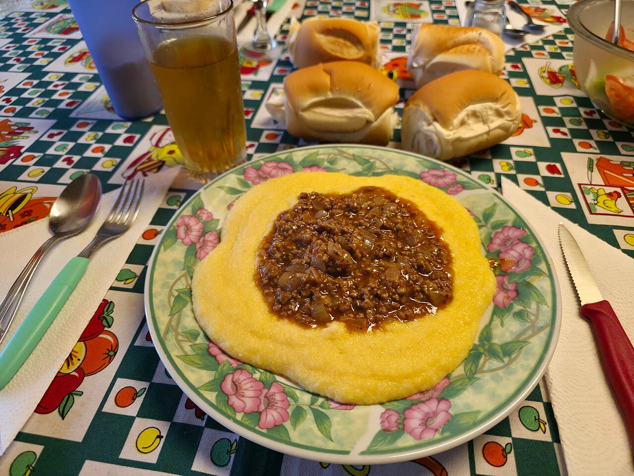 Source photograph of Polenta
