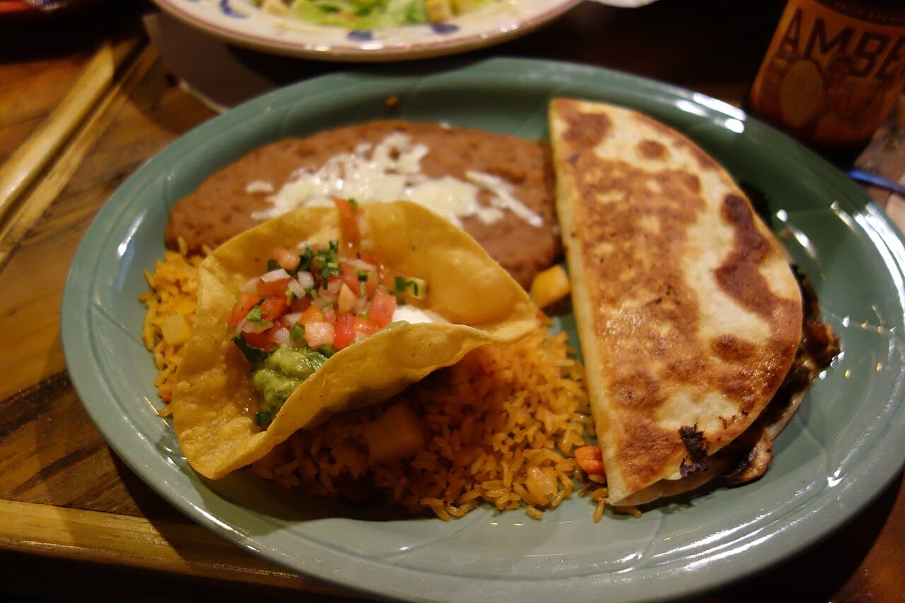 Source photograph of Quesadilla. Not official I Want Some Food pixel artwork.
