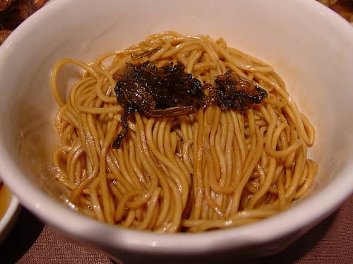 Scallion oil noodles from China