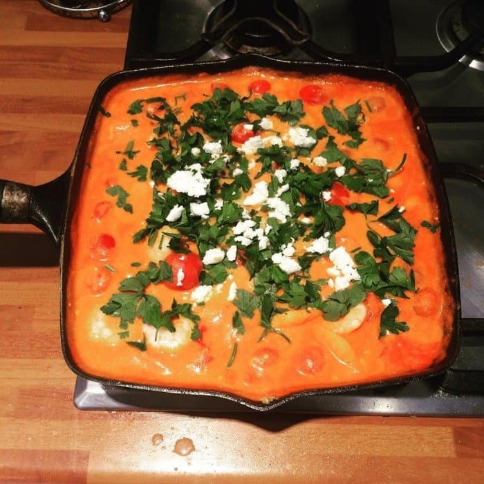 Source photograph of Garides Saganaki