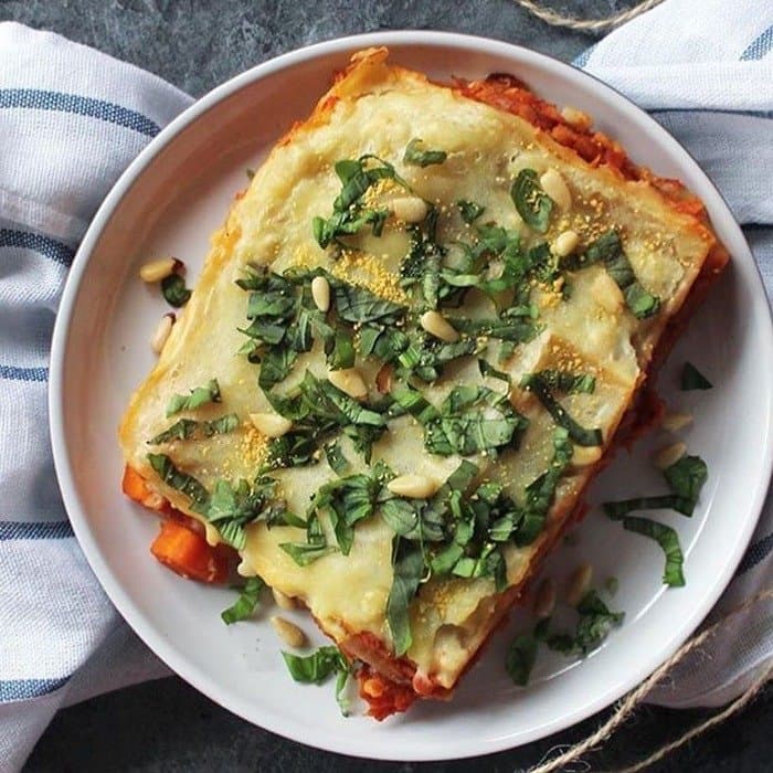 Source photograph of Vegan Lasagna
