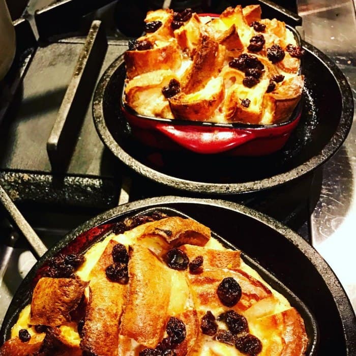 Source photograph of Bread and Butter Pudding