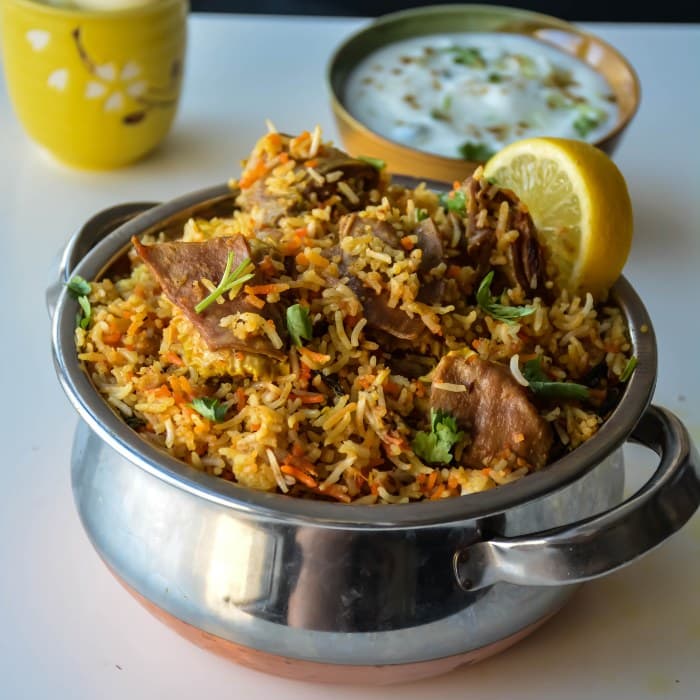 Source photograph of Lamb Biryani