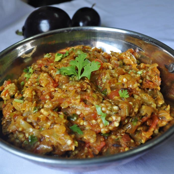 Source photograph of Baingan Bharta