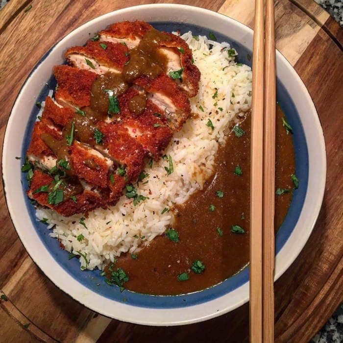 Source photograph of Katsu Chicken curry