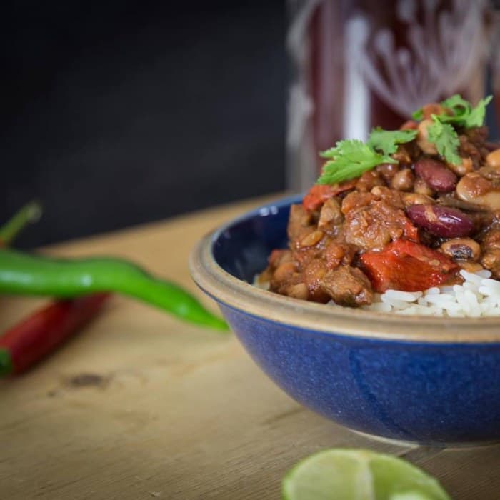Source photograph of Braised Beef Chilli. Not official I Want Some Food pixel artwork.