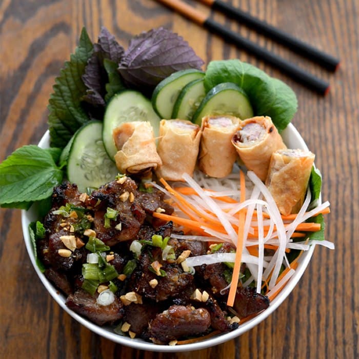 Source photograph of Vietnamese Grilled Pork (bun-thit-nuong)