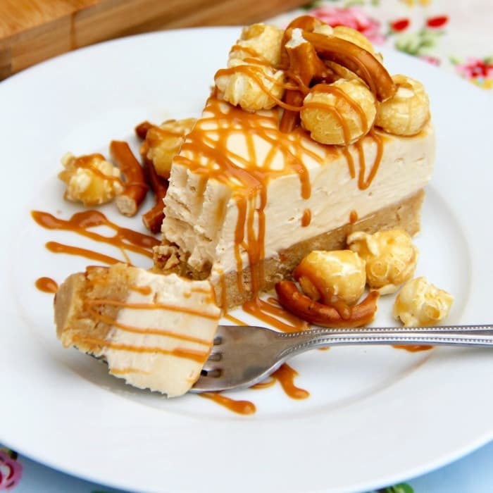 Source photograph of Salted Caramel Cheescake
