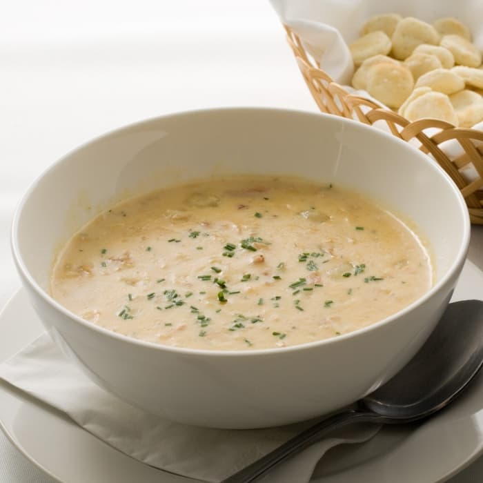 Source photograph of Clam chowder