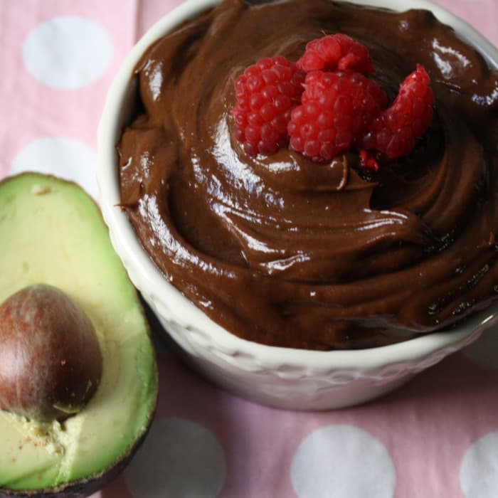 Source photograph of Chocolate Avocado Mousse
