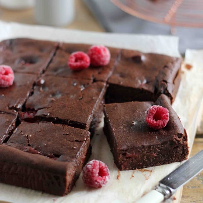 Source photograph of Chocolate Raspberry Brownies
