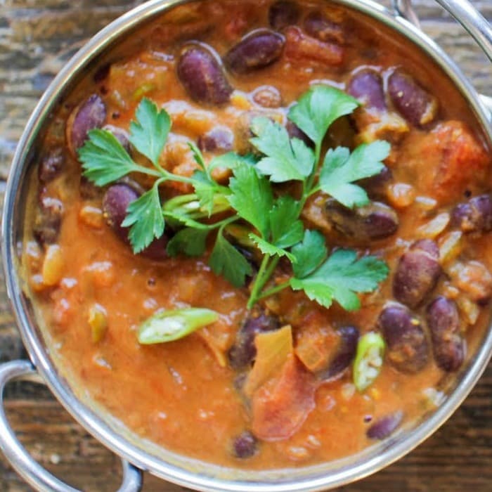 Source photograph of Kidney Bean Curry