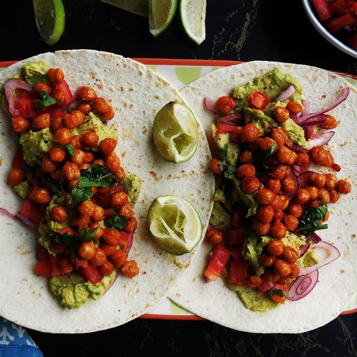 Source photograph of Chickpea Fajitas