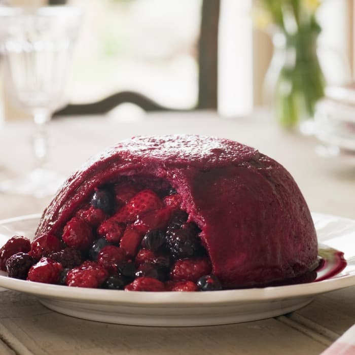 Source photograph of Summer Pudding