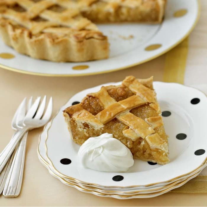 Source photograph of Treacle Tart