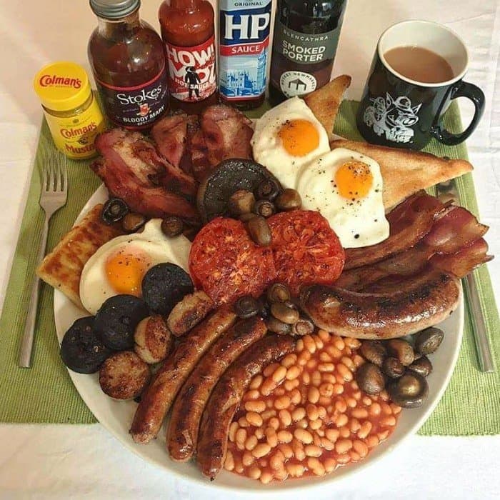 Source photograph of Full English Breakfast