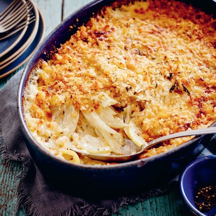 Source photograph of Fennel Dauphinoise