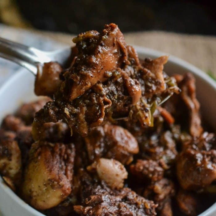 Source photograph of Brown Stew Chicken