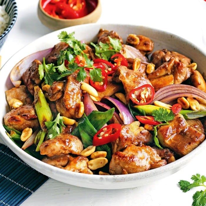Source photograph of Kung Pao Chicken