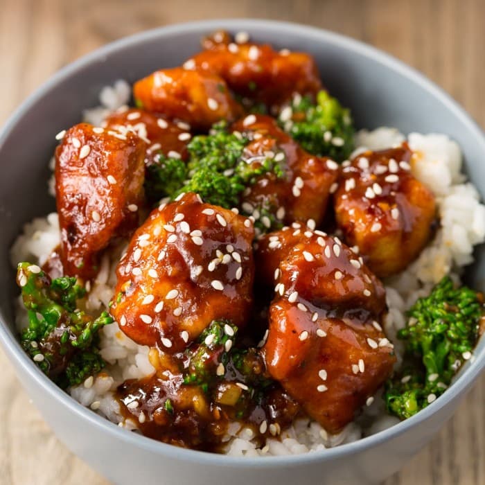 Source photograph of General Tsos Chicken
