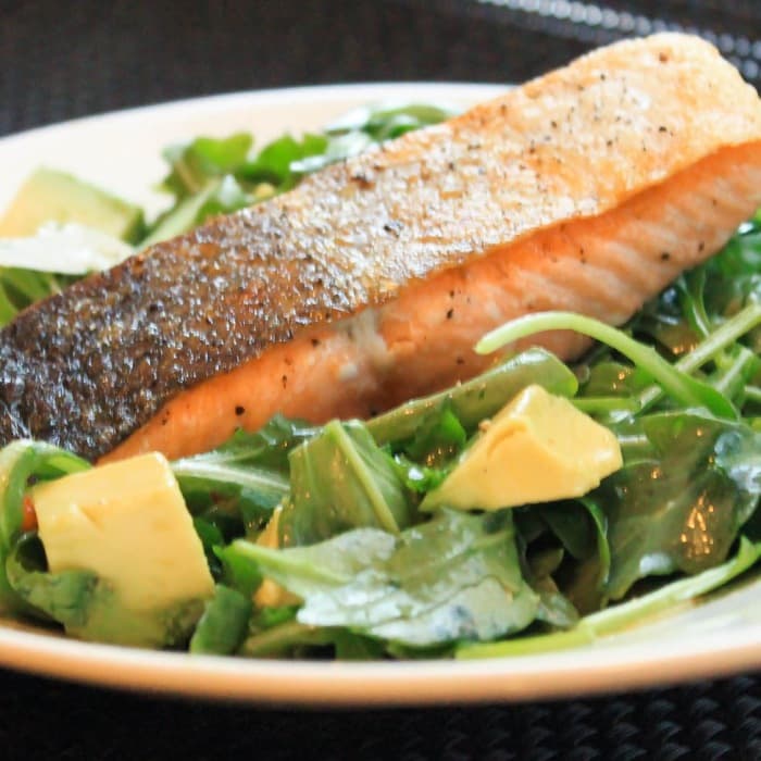Source photograph of Salmon Avocado Salad