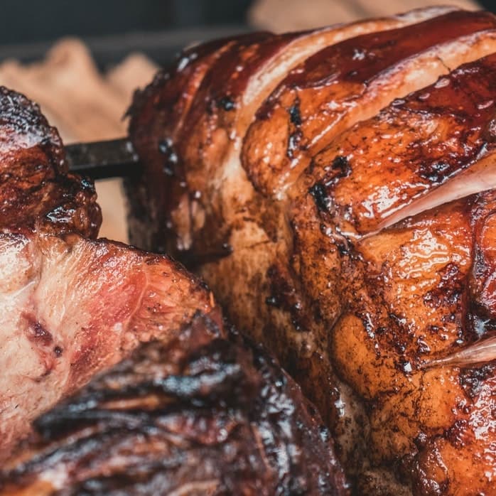 Source photograph of Mbuzi Choma (Roasted Goat)