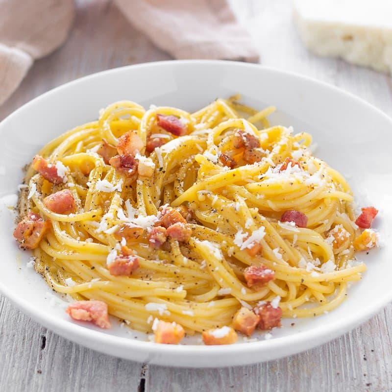 Source photograph of Spaghetti alla Carbonara