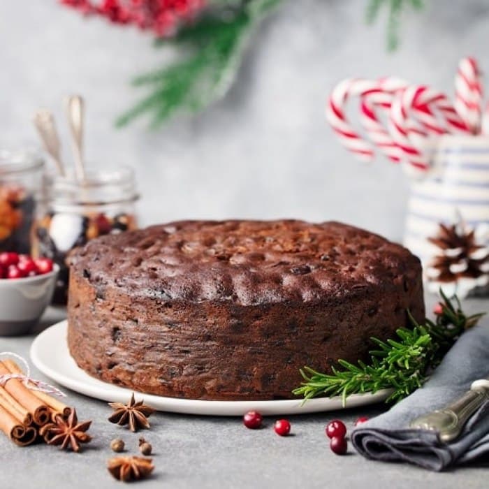 Source photograph of Christmas cake
