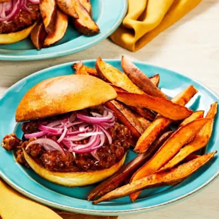 Source photograph of BBQ Pork Sloppy Joes