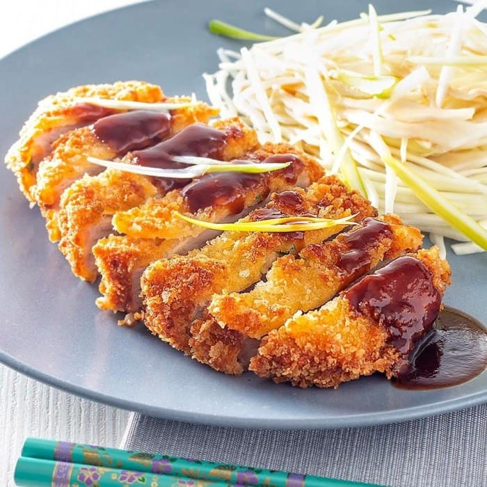 Source photograph of Tonkatsu pork