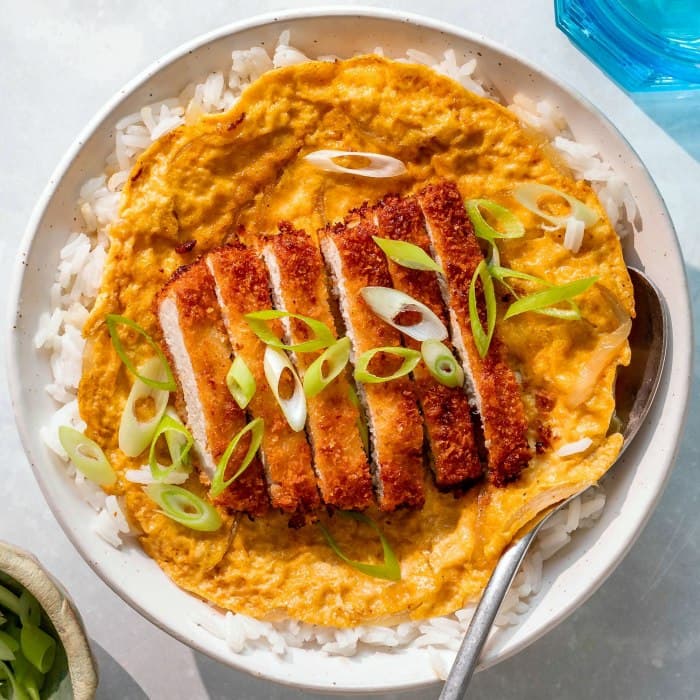 Source photograph of Japanese Katsudon