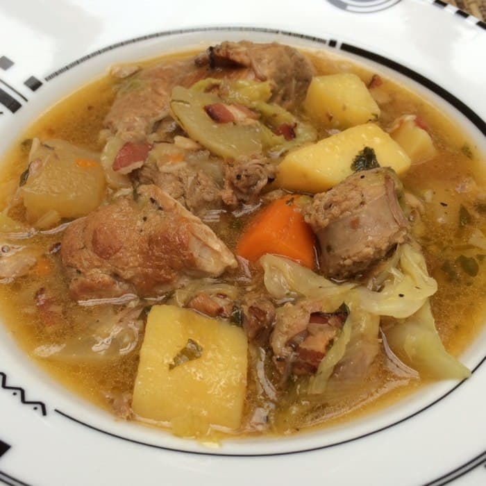 Source photograph of Coddled pork with cider