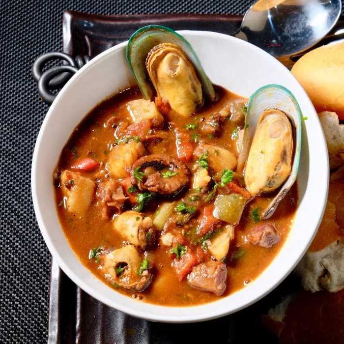 Source photograph of Portuguese fish stew (Caldeirada de peixe)