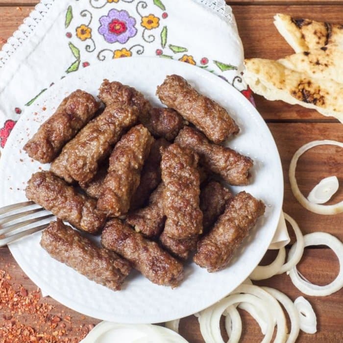 Source photograph of Cevapi Sausages