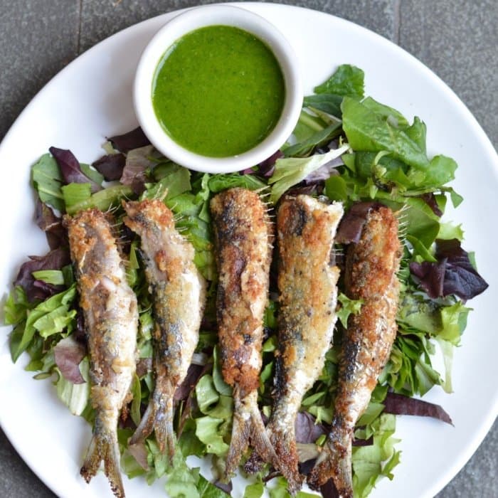 Source photograph of Fresh sardines