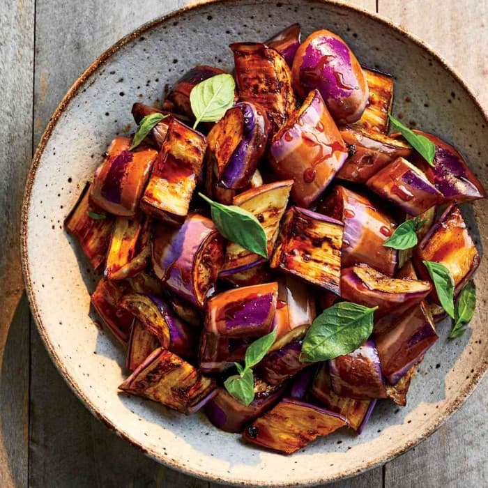 Source photograph of Eggplant Adobo