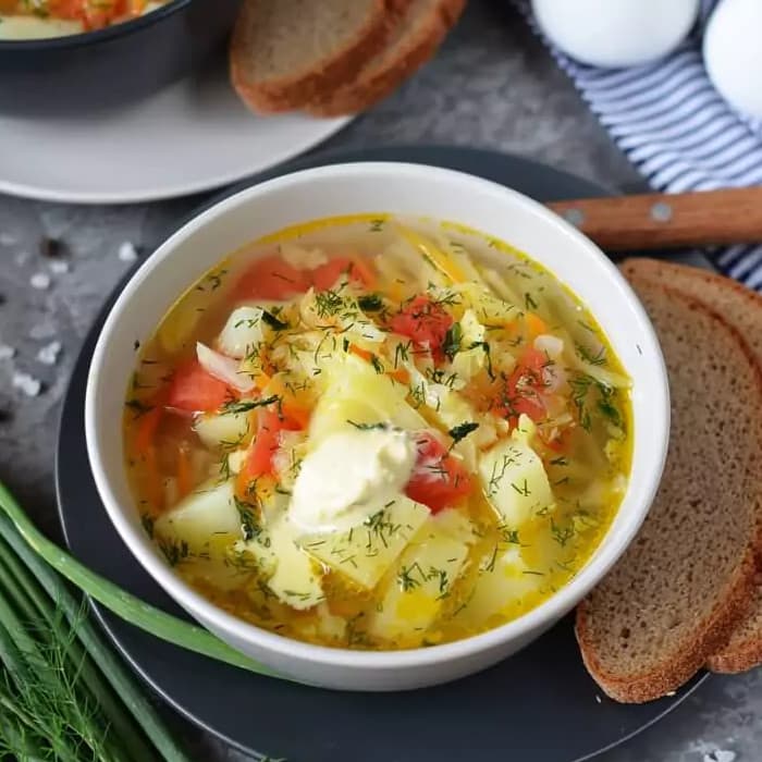 Source photograph of Cabbage Soup (Shchi)
