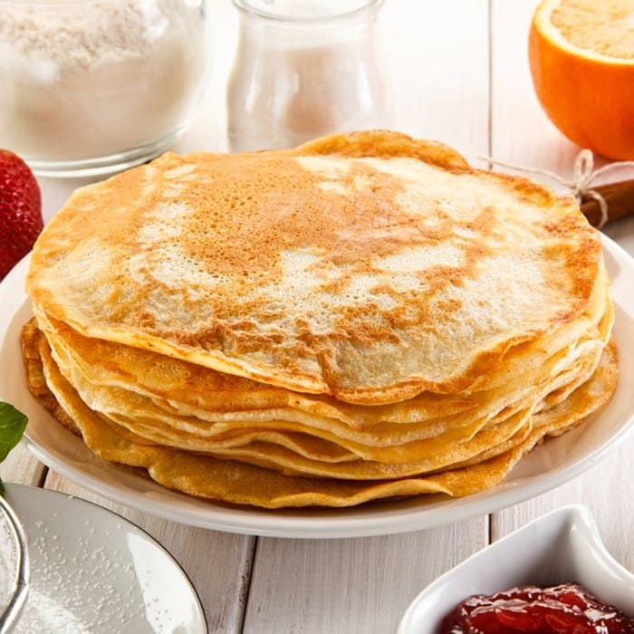 Source photograph of Blini Pancakes