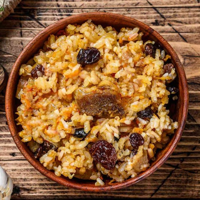 Source photograph of Lamb Pilaf (Plov)
